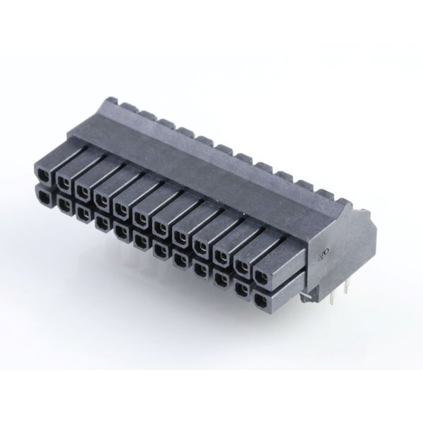 Molex Rectangular Power Connector, 24 Contact(S), Female, Solder Terminal, Receptacle 447642401